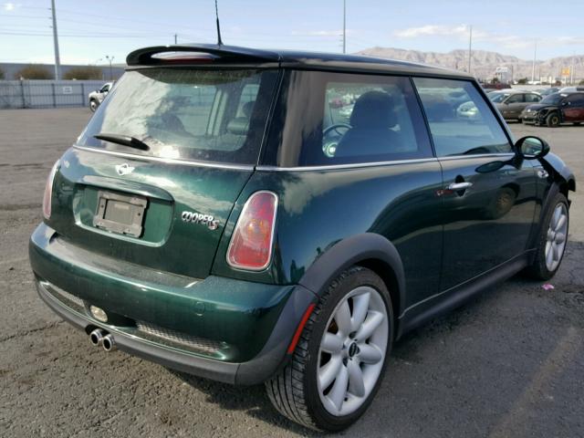 WMWRE33433TD58494 - 2003 MINI COOPER S GREEN photo 4