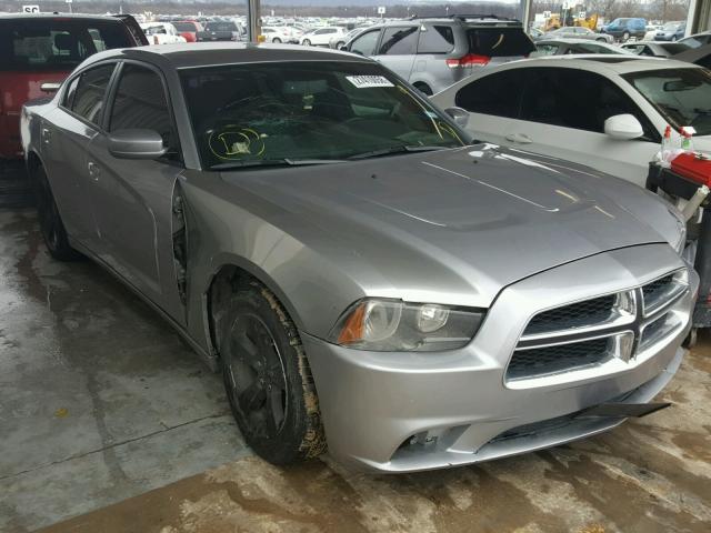 2C3CDXBG7EH271925 - 2014 DODGE CHARGER GRAY photo 1