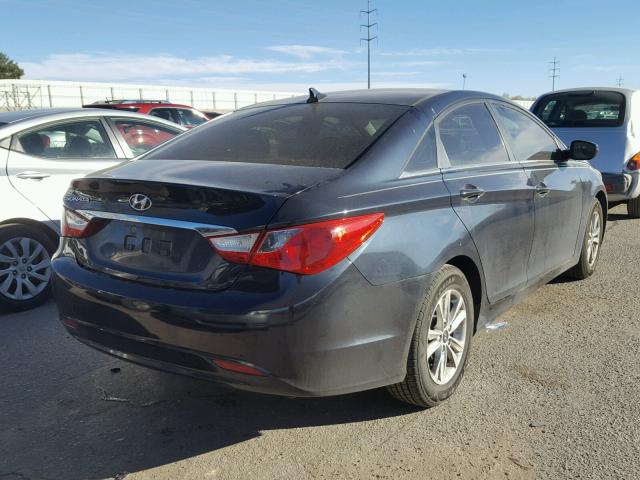 5NPEB4AC1BH170907 - 2011 HYUNDAI SONATA GLS BLUE photo 4