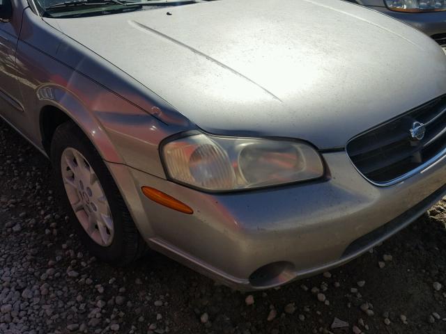 JN1CA31D21T621790 - 2001 NISSAN MAXIMA GXE GRAY photo 9