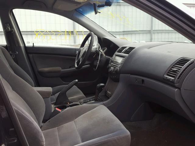 1HGCM56487A151361 - 2007 HONDA ACCORD LX GRAY photo 5