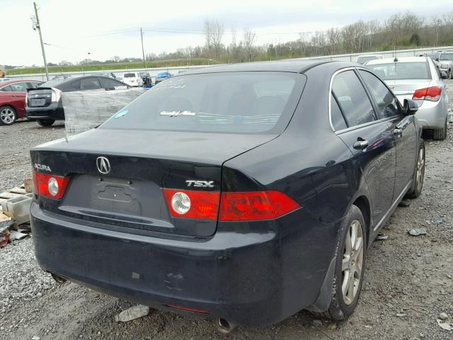 JH4CL96834C020557 - 2004 ACURA TSX BLACK photo 4