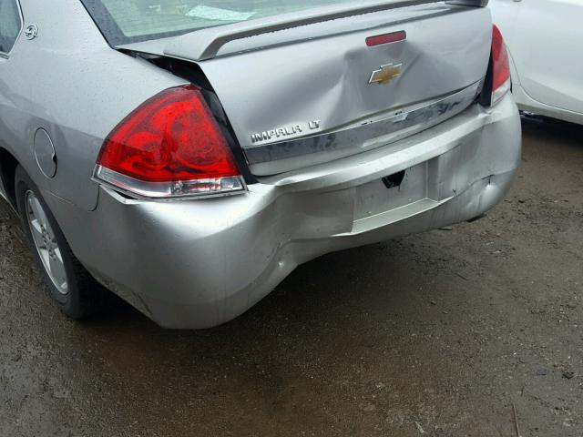 2G1WT58N079357878 - 2007 CHEVROLET IMPALA LT SILVER photo 9