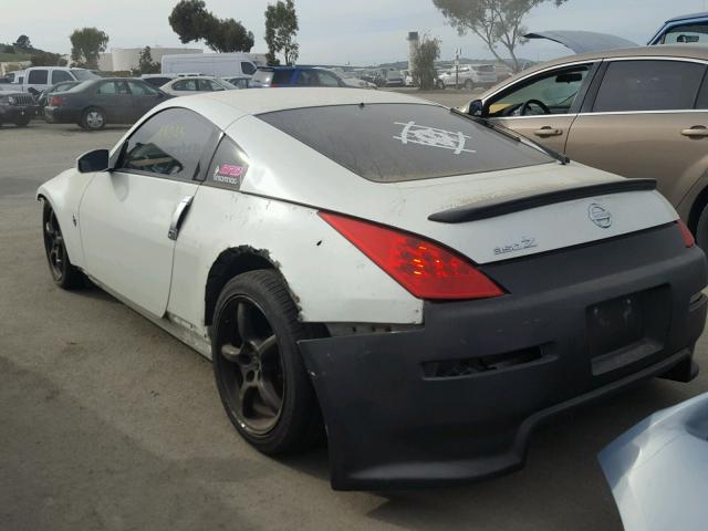 JN1AZ34D36M308731 - 2006 NISSAN 350Z COUPE WHITE photo 3