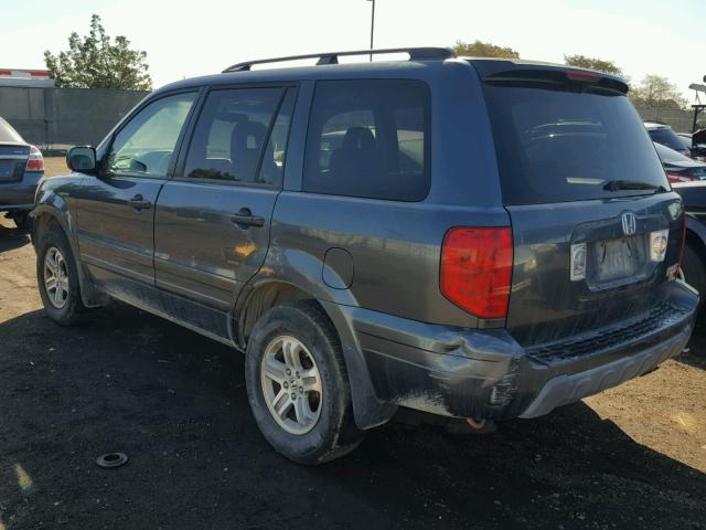 5FNYF18515B039759 - 2005 HONDA PILOT EXL CHARCOAL photo 3