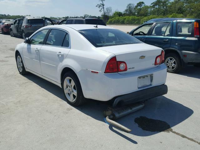 1G1ZG57B194190297 - 2009 CHEVROLET MALIBU LS WHITE photo 3