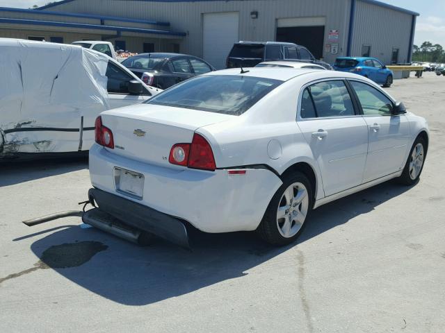 1G1ZG57B194190297 - 2009 CHEVROLET MALIBU LS WHITE photo 4