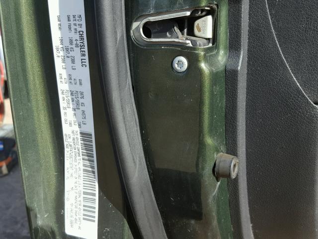 1J8FF47W58D716707 - 2008 JEEP COMPASS SP 绿色 照片 10