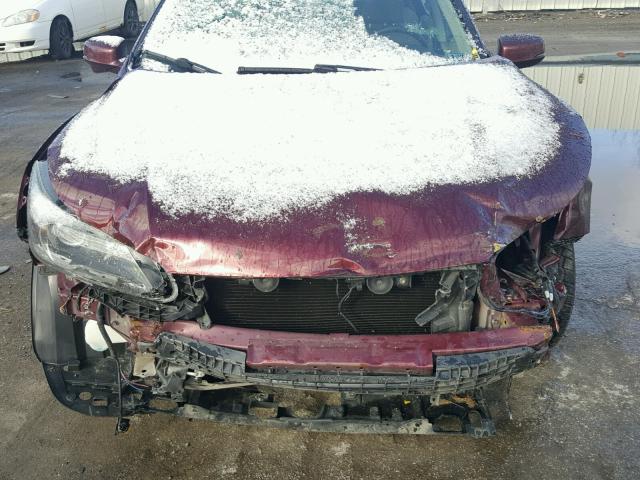 1HGCR2F83DA084764 - 2013 HONDA ACCORD EXL MAROON photo 9