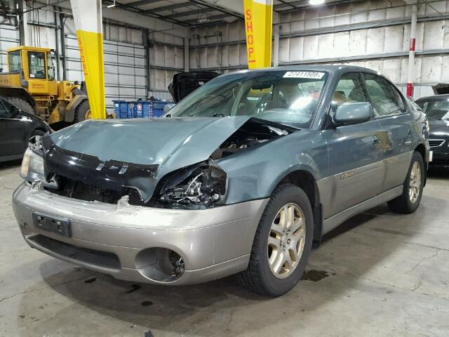 4S3BE686827207557 - 2002 SUBARU LEGACY OUT GREEN photo 2