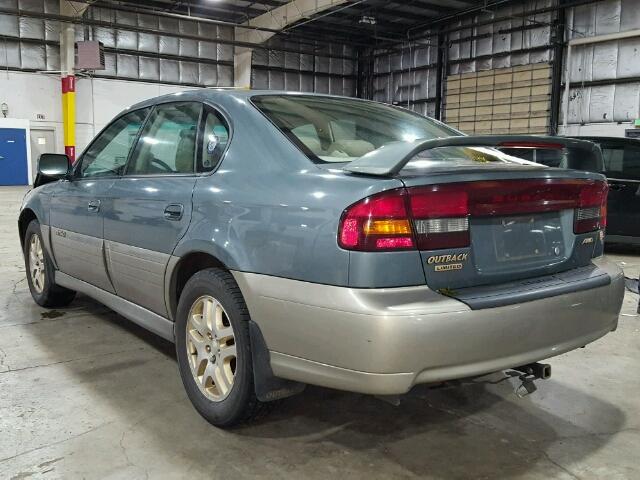 4S3BE686827207557 - 2002 SUBARU LEGACY OUT GREEN photo 3