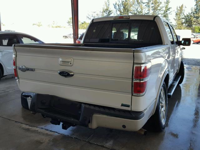 1FTFW1CV1AKE62255 - 2010 FORD F150 SUPER WHITE photo 4