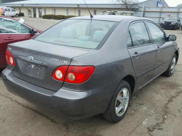 1NXBR32E78Z048474 - 2008 TOYOTA COROLLA CE GRAY photo 4