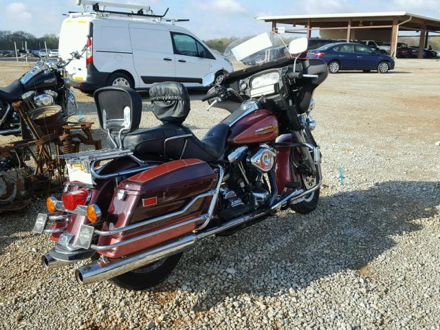 1HD1DJL11NY500257 - 1992 HARLEY-DAVIDSON FLHT CLASS MAROON photo 4