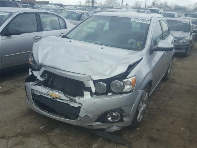 1G1JE5SH4C4151421 - 2012 CHEVROLET SONIC LTZ SILVER photo 2