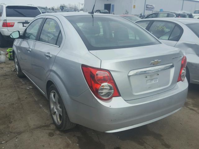 1G1JE5SH4C4151421 - 2012 CHEVROLET SONIC LTZ SILVER photo 3