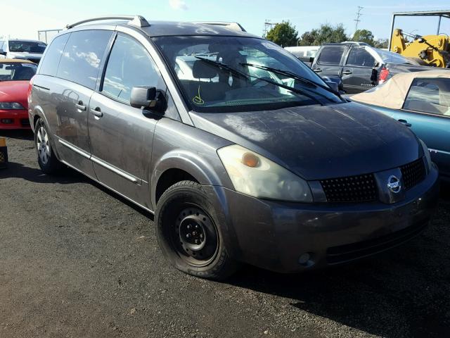 5N1BV28U84N366662 - 2004 NISSAN QUEST S GRAY photo 1