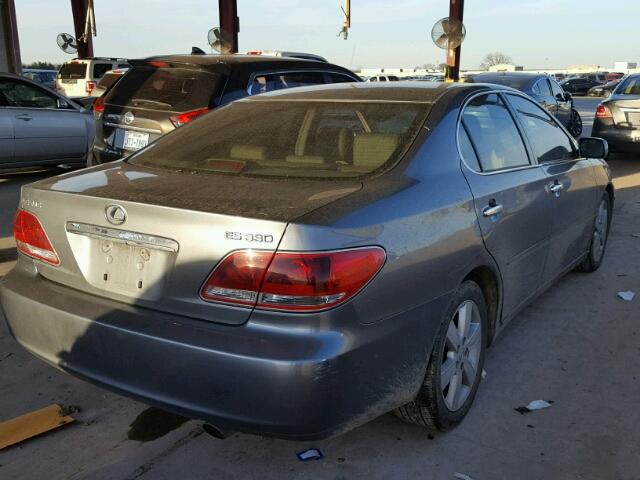 JTHBA30G155057269 - 2005 LEXUS ES 330 GRAY photo 4