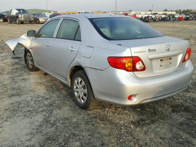 JTDBL40E199045573 - 2009 TOYOTA COROLLA BA SILVER photo 3