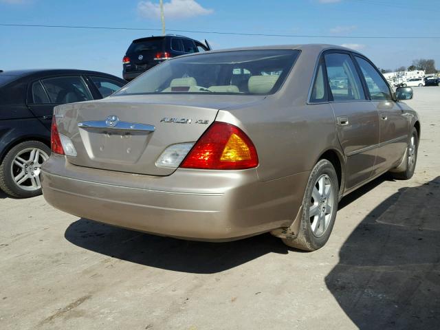 4T1BF28B91U163972 - 2001 TOYOTA AVALON XL BROWN photo 4