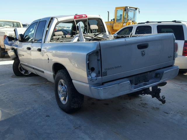 3D7KR28C46G208546 - 2006 DODGE RAM 2500 S SILVER photo 3