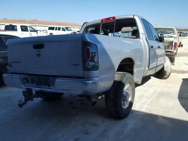 3D7KR28C46G208546 - 2006 DODGE RAM 2500 S SILVER photo 4