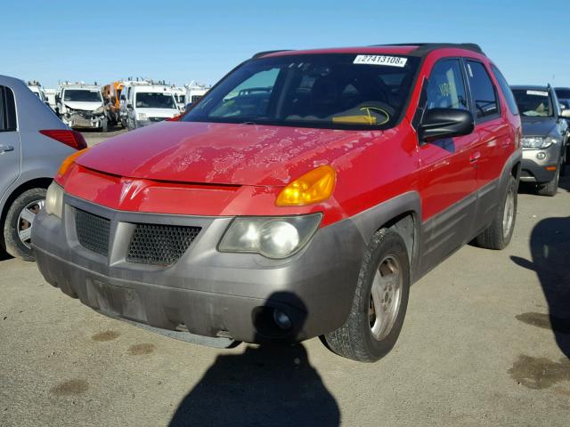 3G7DA03E71S503278 - 2001 PONTIAC AZTEK RED photo 2