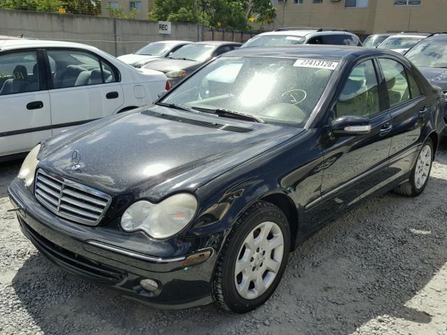 WDBRF54H66F729403 - 2006 MERCEDES-BENZ C 280 BLACK photo 2