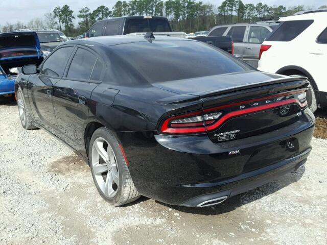 2C3CDXCT8FH777454 - 2015 DODGE CHARGER R/ BLACK photo 3