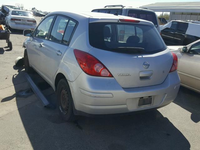 3N1BC13EX7L431250 - 2007 NISSAN VERSA S SILVER photo 3