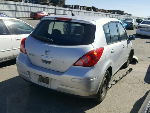 3N1BC13EX7L431250 - 2007 NISSAN VERSA S SILVER photo 4