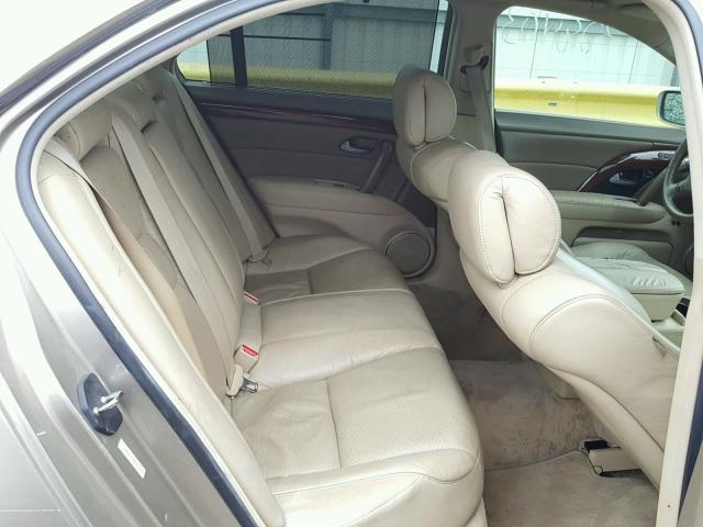 JH4KB16596C012116 - 2006 ACURA RL GOLD photo 6