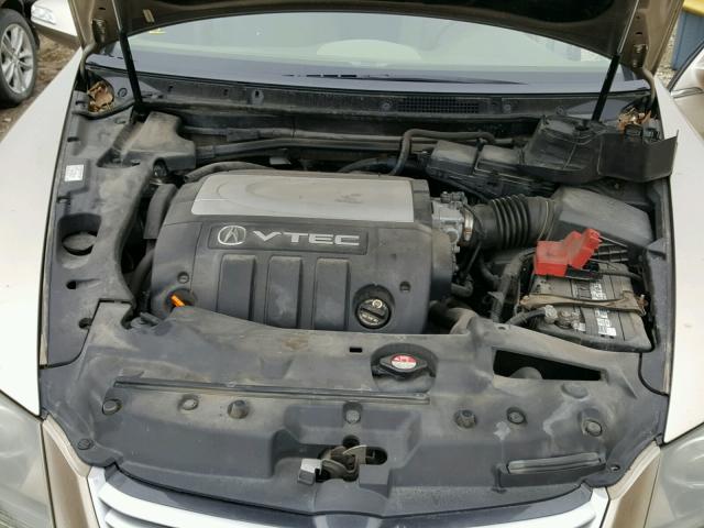 JH4KB16596C012116 - 2006 ACURA RL GOLD photo 7