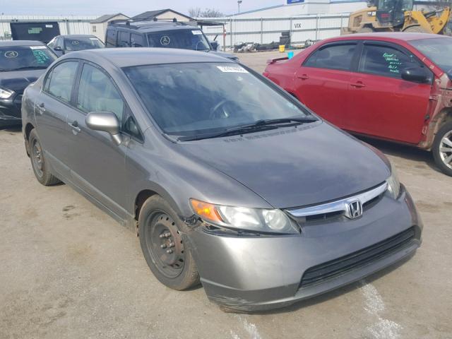 1HGFA16558L025438 - 2008 HONDA CIVIC LX GRAY photo 1