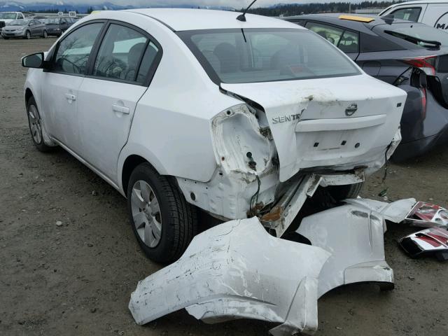 3N1AB61E49L691029 - 2009 NISSAN SENTRA 2.0 WHITE photo 3