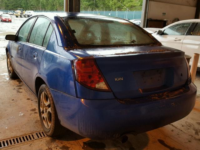 1G8AK52F34Z167333 - 2004 SATURN ION LEVEL BLUE photo 3