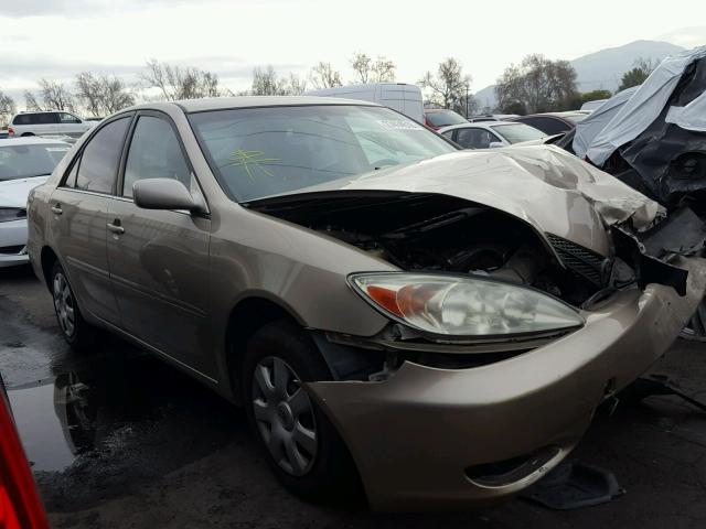 JTDBE32K140251187 - 2004 TOYOTA CAMRY LE BEIGE photo 1