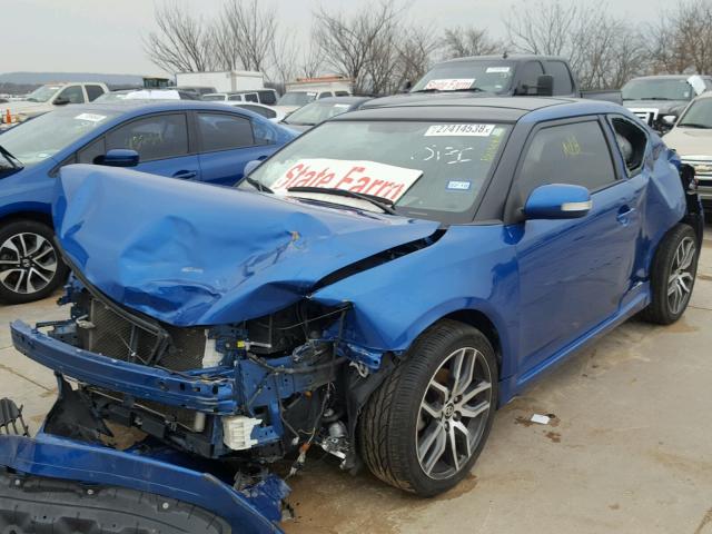 JTKJF5C72FJ006306 - 2015 TOYOTA SCION TC BLUE photo 2