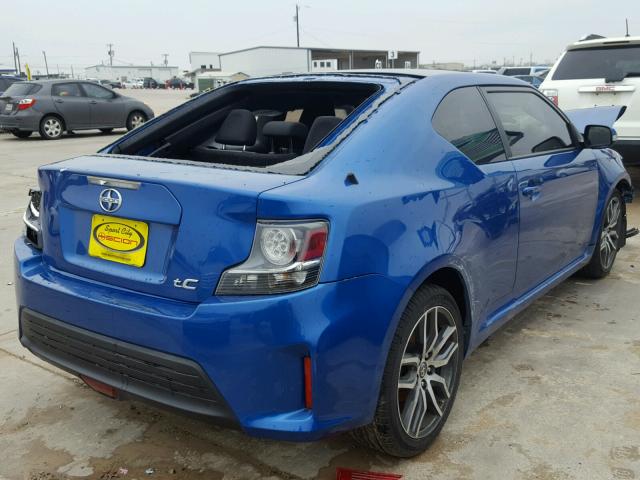 JTKJF5C72FJ006306 - 2015 TOYOTA SCION TC 蓝色 照片 4