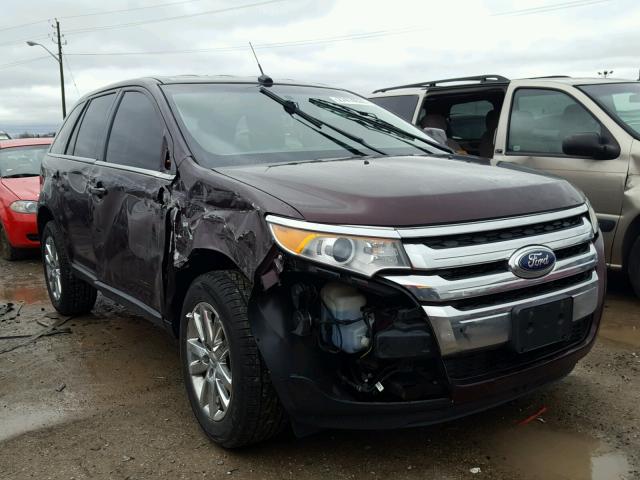 2FMDK3KC4BBA17031 - 2011 FORD EDGE LIMIT MAROON photo 1