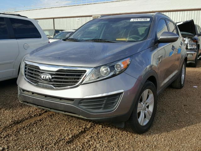 KNDPB3A20D7350008 - 2013 KIA SPORTAGE B SILVER photo 2