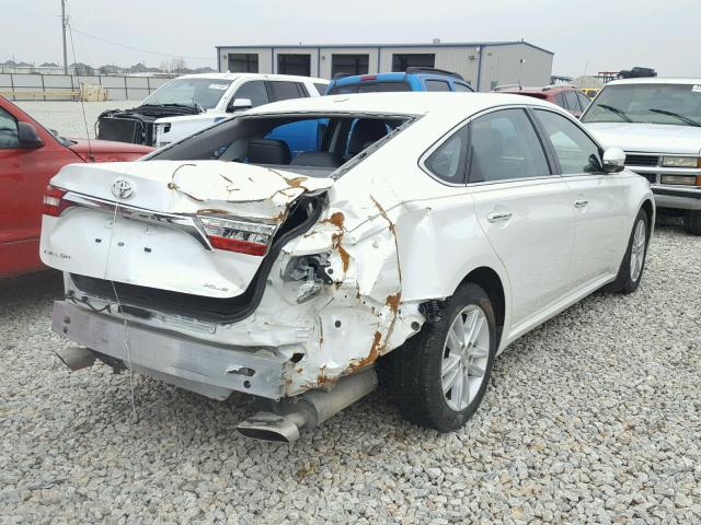 4T1BK1EB4FU138012 - 2015 TOYOTA AVALON XLE WHITE photo 4