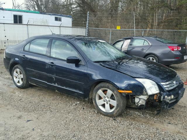 3FAHP07Z78R244264 - 2008 FORD FUSION SE BLUE photo 1