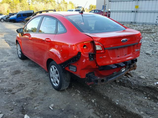 3FADP4BJ3CM134034 - 2012 FORD FIESTA SE RED photo 3