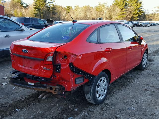 3FADP4BJ3CM134034 - 2012 FORD FIESTA SE RED photo 4