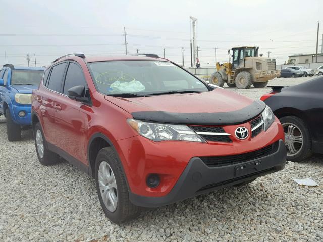 JTMZFREV2DD020795 - 2013 TOYOTA RAV4 LE RED photo 1