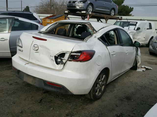 JM1BL1VG2B1455988 - 2011 MAZDA 3 I WHITE photo 4