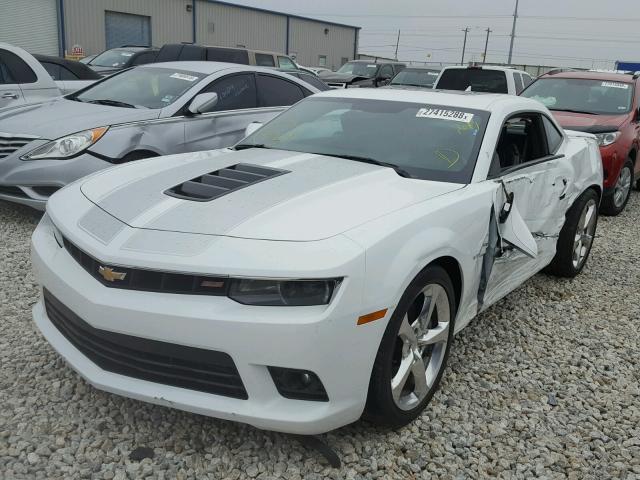 2G1FK1EJXE9261606 - 2014 CHEVROLET CAMARO 2SS WHITE photo 2