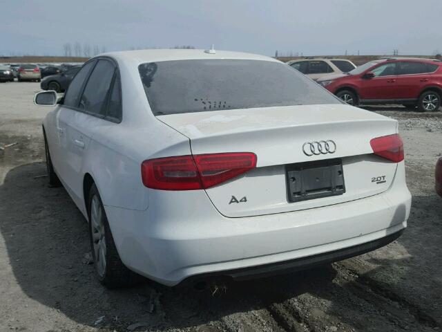 WAUBFCFL1DN013243 - 2013 AUDI A4 PREMIUM WHITE photo 3