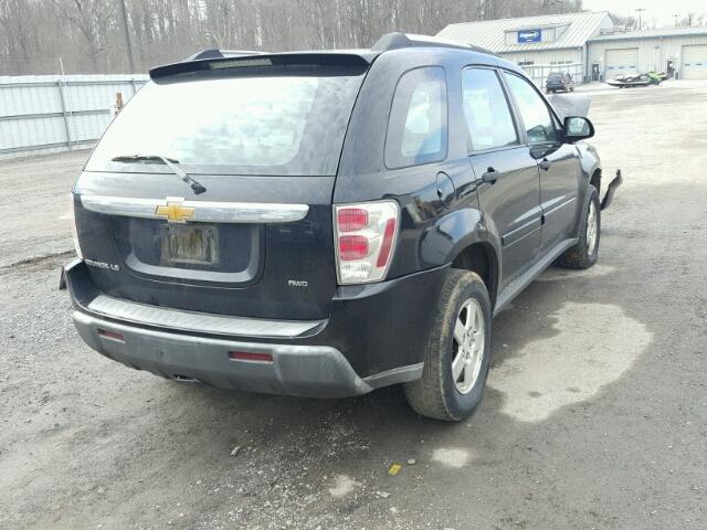 2CNDL23F866155489 - 2006 CHEVROLET EQUINOX LS BLACK photo 4